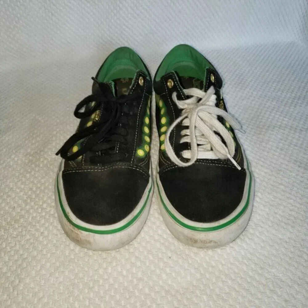Vans Shake Junt Old Skool Mens Low‎ Top Sneakers Shoes Size 8.5 Black Green